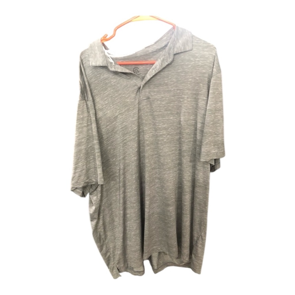 Champion Men’s Gray Short Sleeve Polo Collared Shirt Size XXL
